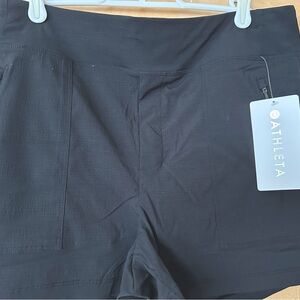 New Athleta Trekkie Short, Black, Size 10